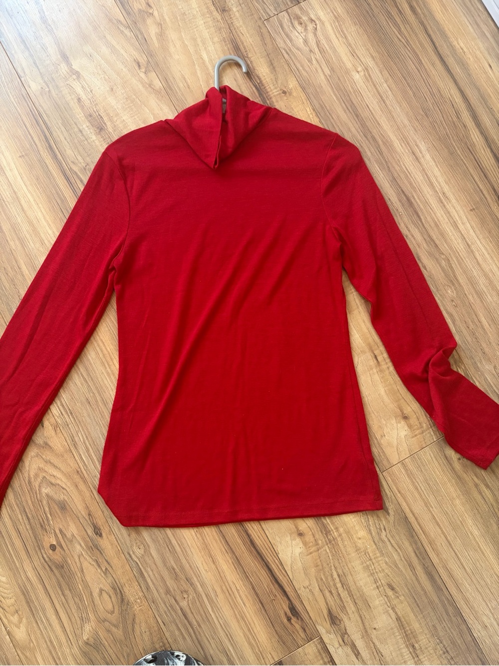 Target Red Long-Sleeve Hooded Tee